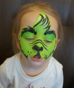 Grinch Face Paint Tutorial, Quick and Easy Face Paint